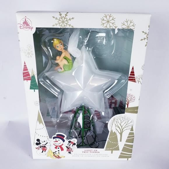 Disney Holiday Tinkerbell Christmas Tree Topper Light Up Poshmark